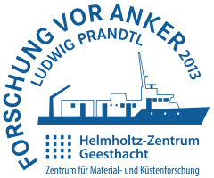 Logo HZG Zentrum für Material- und Küstenforschung, Forschung vor Anker 2013 Ludwig Prandtl